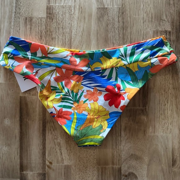 Hurley Botanic Moderate Hipster Bikini Bottom Floral HB1179 Women's Size XL - Picture 3 of 3